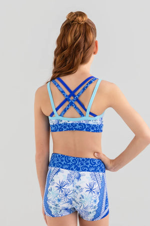 Bettina Blue Crop Top