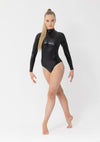 Studio 7 Elektra Metallic Leotard | Black