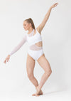 Studio 7 Tammy Pullover Leotard | White