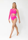 Studio 7 Tammy Pullover Leotard | Hot Pink