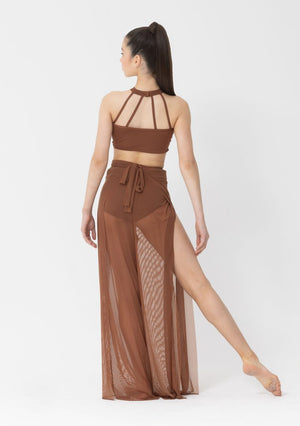 Studio 7 Mesh Performance Crop | Mocha