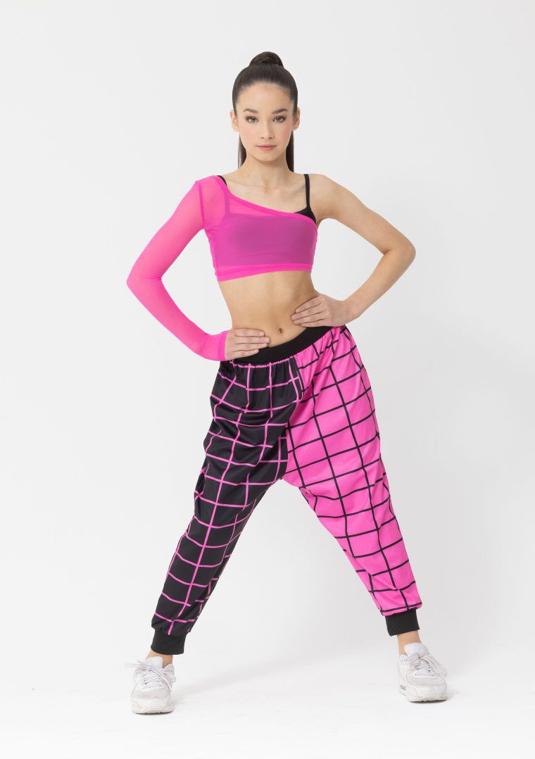 Studio 7 Geo Print Harem Pants | Hot Pink