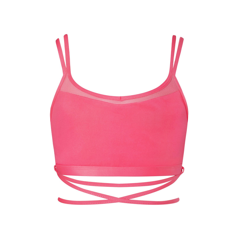 Energetiks Roxy Mesh Crop | Watermelon Crush