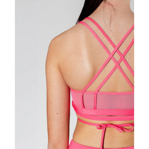 Energetiks Roxy Mesh Crop | Watermelon Crush