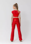 Studio 7 Sequin Stage Pants | Red