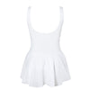 Energetiks Ashley Leotard With Skirt | White | Adult