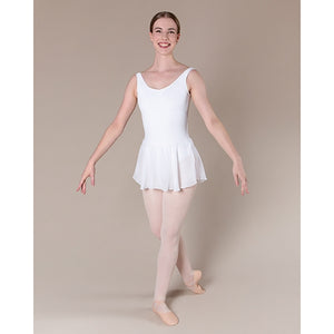 Energetiks Ashley Leotard With Skirt | White | Adult