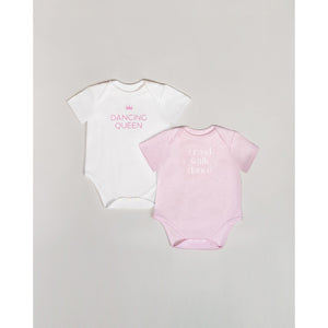 Short Sleeve Baby Romper | Pink