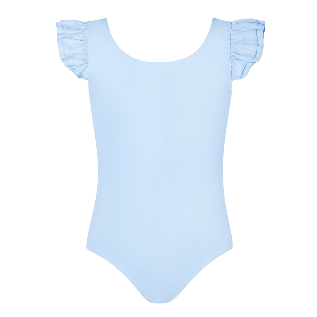 Emery Frill Sleeve Leotard | Baby Blue | Child