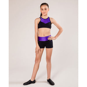 Energetiks Evelyn Metallic Crop Top | Child