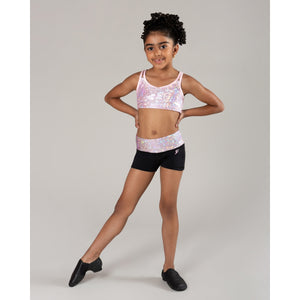 Energetiks Roxy Metallic Crop Top | Child