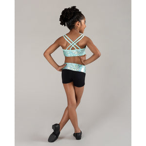 Energetiks Roxy Metallic Crop Top | Child