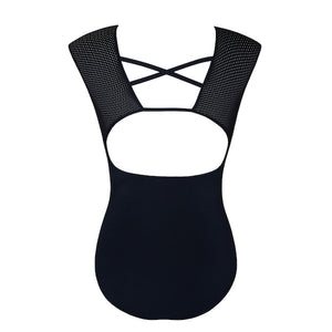 Energetiks Estella Leotard | Black Sports Mesh