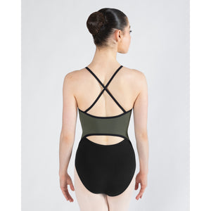 Energetiks Isabelle Zip Leotard | Khaki (Adult)