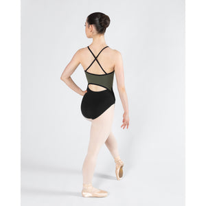 Energetiks Isabelle Zip Leotard | Khaki (Adult)