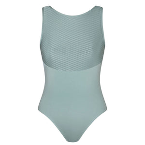 Energetiks Natalie V Back Leotard | Sea Mist