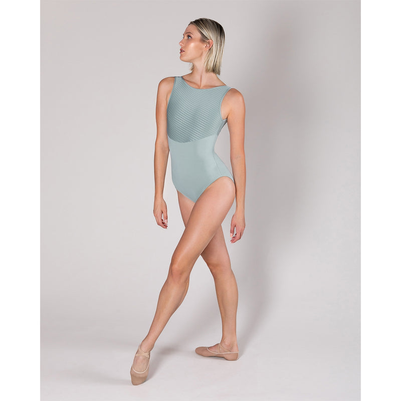 Energetiks Natalie V Back Leotard | Sea Mist