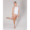 Energetiks Natalie V Back Leotard | White