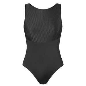 Energetiks Natalie V Back Leotard | Black