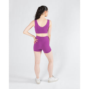 Energetiks Natalie Reversible Crop Top | Berry