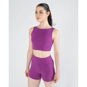 Energetiks Natalie Reversible Crop Top | Berry