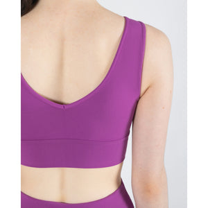 Energetiks Natalie Reversible Crop Top | Berry