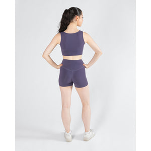 Energetiks Natalie Reversible Crop Top | Grape