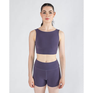 Energetiks Natalie Reversible Crop Top | Grape