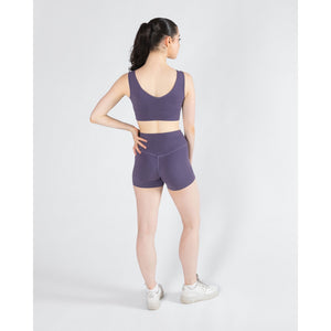 Energetiks Natalie Reversible Crop Top | Grape