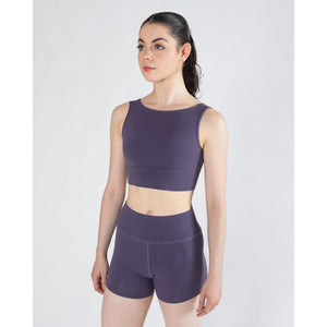 Energetiks Natalie Reversible Crop Top | Grape