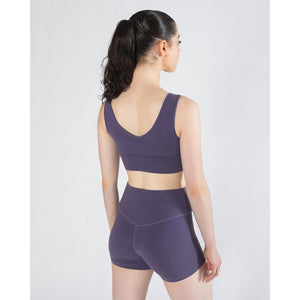 Energetiks Natalie Reversible Crop Top | Grape