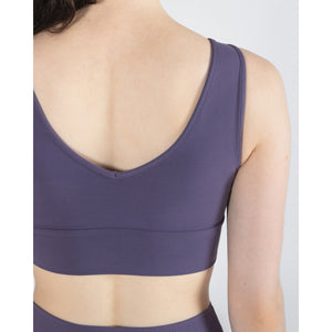 Energetiks Natalie Reversible Crop Top | Grape