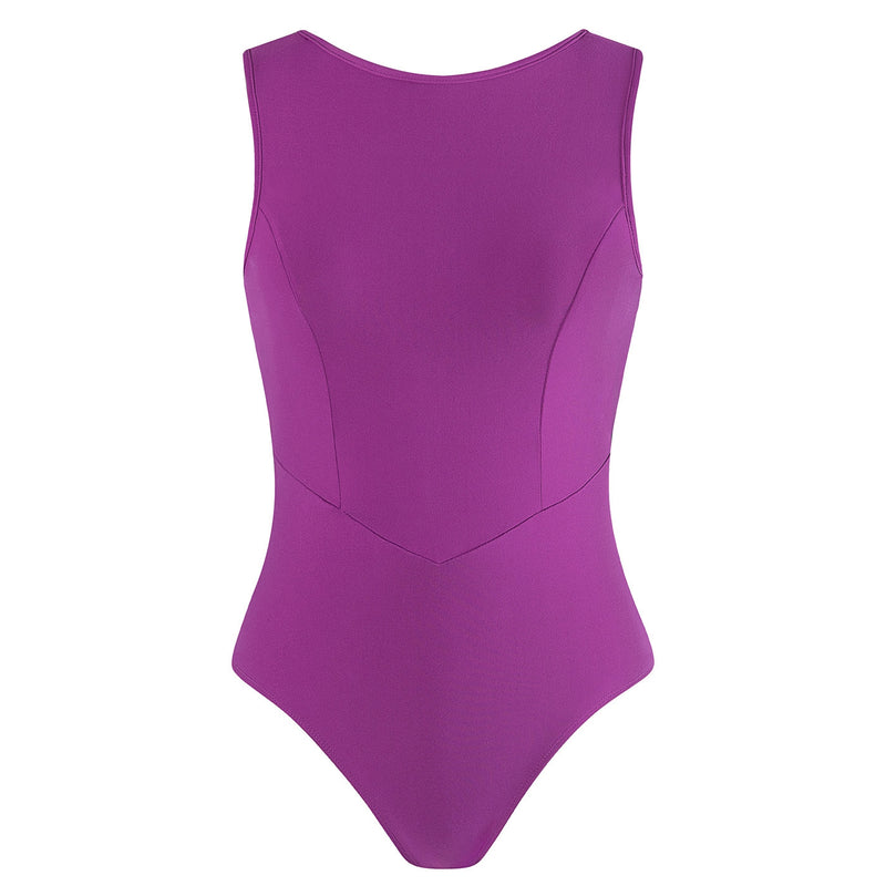 Energetiks Veronica Low Back Leotard | Berry