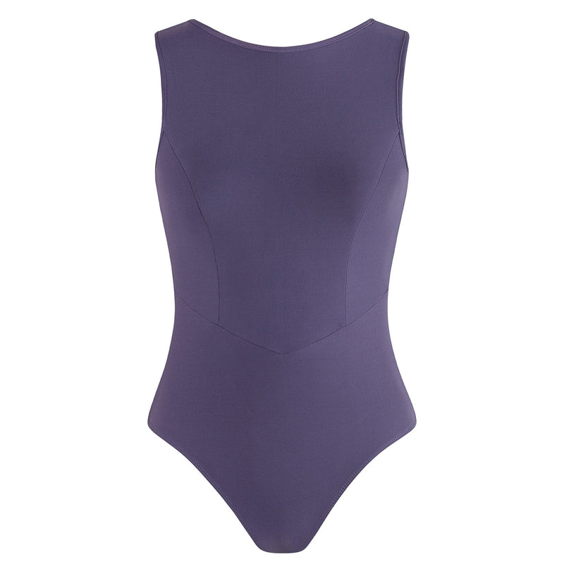 Energetiks Veronica Low Back Leotard | Grape