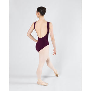 Energetiks Veronica Low Back Leotard | Wine (Adult)