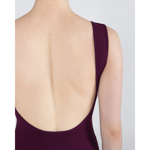 Energetiks Veronica Low Back Leotard | Wine (Adult)